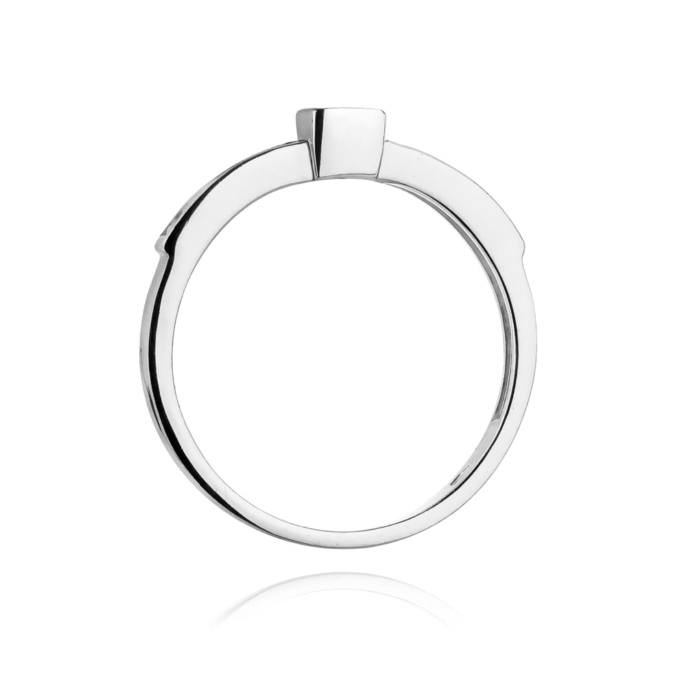 W327 Diamantový prsteň 0,15ct biele zlato Au 585/1000 - 2