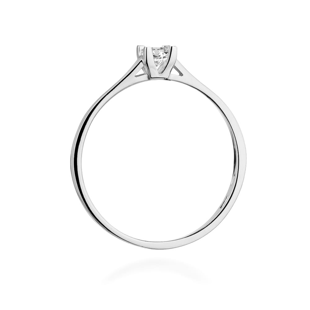 W336 Diamantový prsteň 0,15ct biele zlato Au 585/1000 - 2