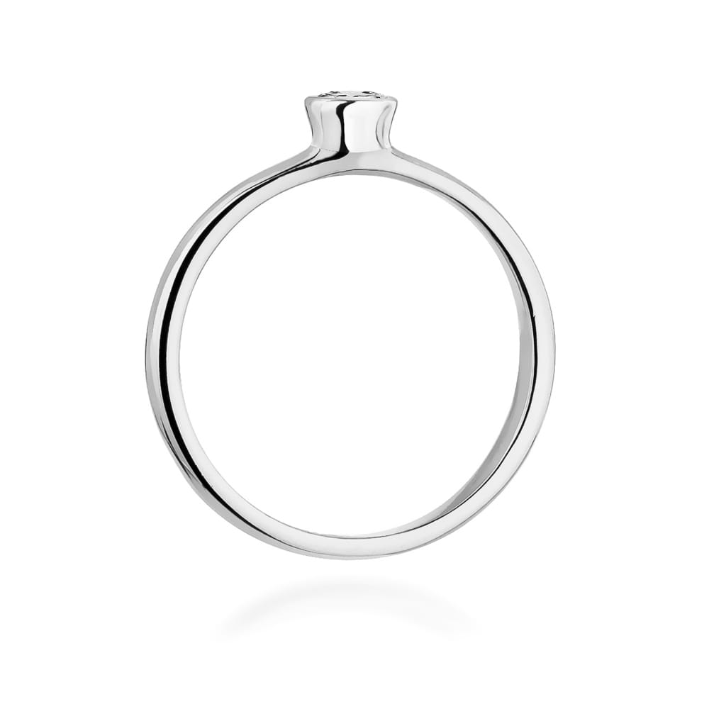 W337 Diamantový prsteň 0,15ct biele zlato Au 585/1000 - 2