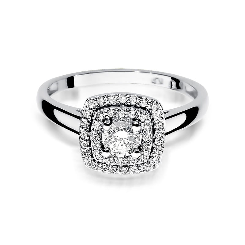 W345 Diamantový prsteň 0,30ct biele zlato Au 585/1000 - 1