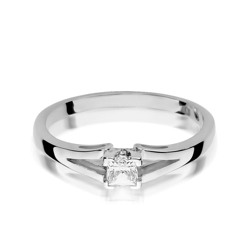 W350 Diamantový prsteň 0,30ct biele zlato Au 585/1000 - 1