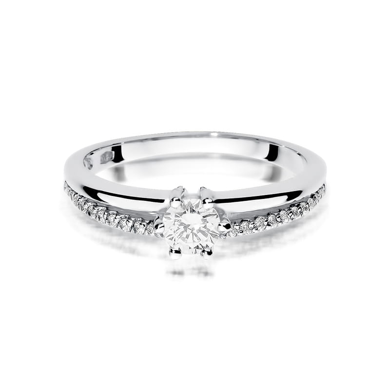 W355 Diamantový prsteň 0,30ct biele zlato Au 585/1000 - 1