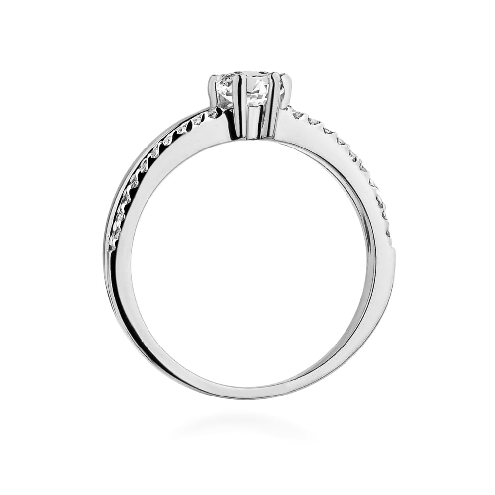 W355 Diamantový prsteň 0,30ct biele zlato Au 585/1000 - 2