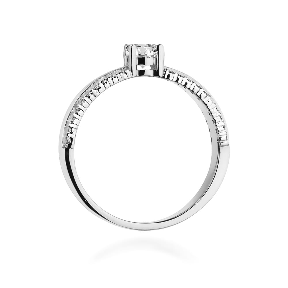 W356 Diamantový prsteň 0,25ct biele zlato Au 585/1000 - 2
