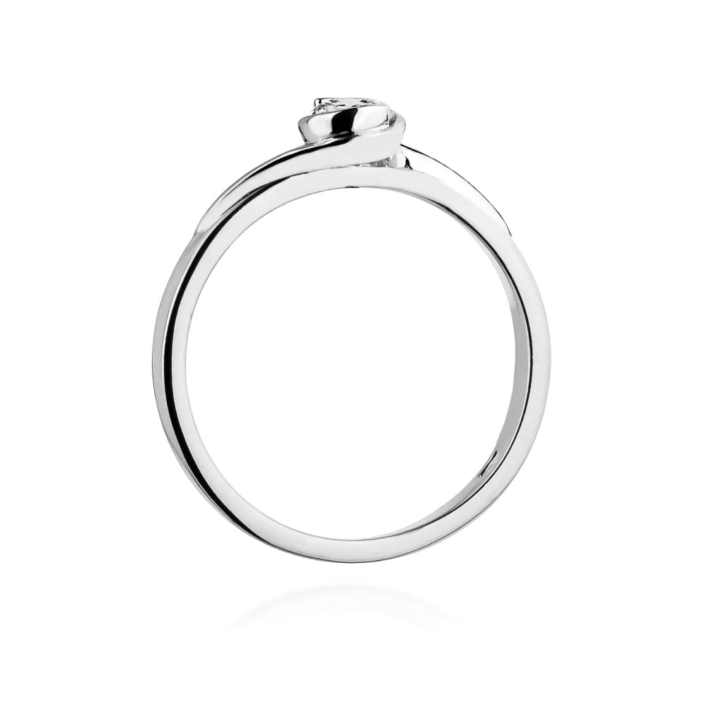 W357 Diamantový prsteň 0,25ct biele zlato Au 585/1000 - 2