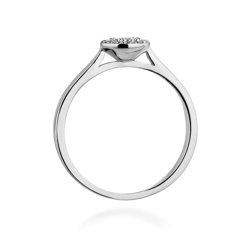 W362 Diamantový prsteň 0.12ct biele zlato Au 585/1000 - 2