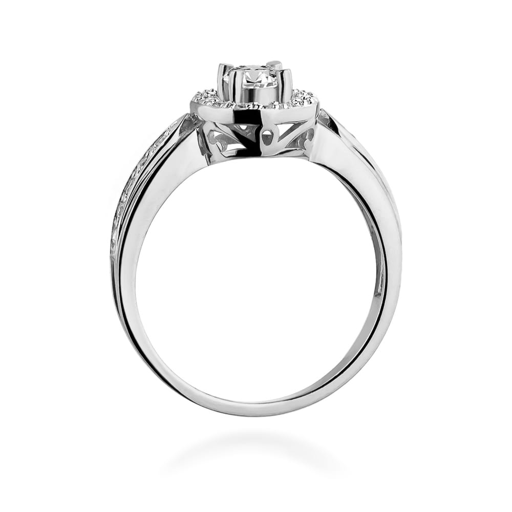 W363 Diamantový prsteň 0,25ct biele zlato Au 585/1000 - 2