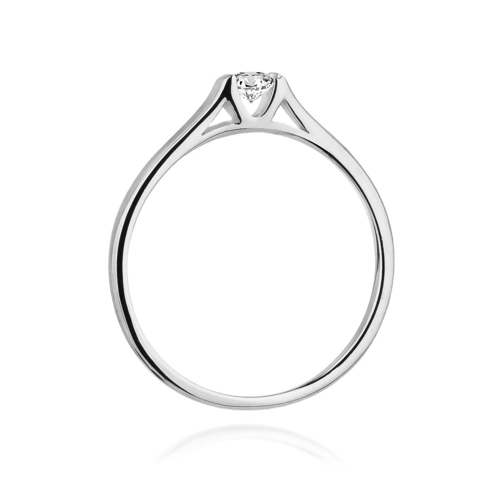 W369 Diamantový prsteň 0,15ct biele zlato Au 585/1000 - 2