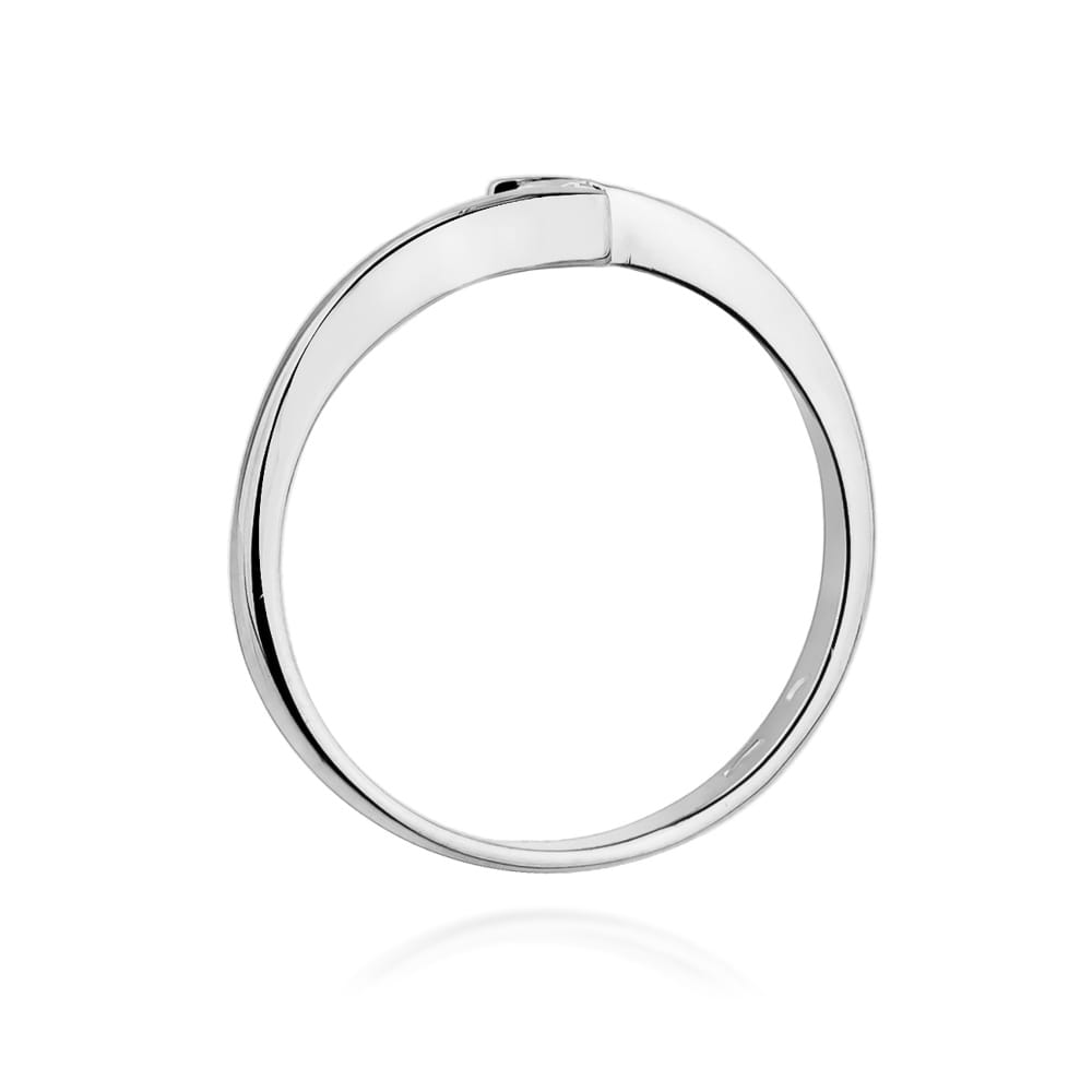 W371 Diamantový prsteň 0,09ct biele zlato Au 585/1000 - 2