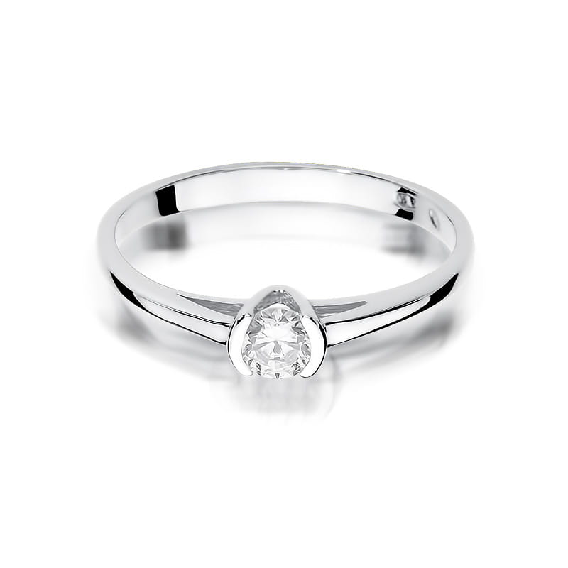 W375 Diamantový prsteň 0,23ct biele zlato Au 585/1000 - 1