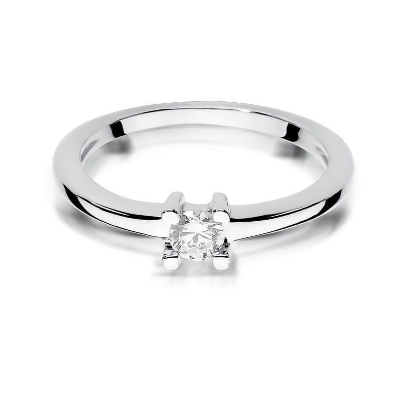 W379 Diamantový prsteň 0,23ct biele zlato Au 585/1000 - 1
