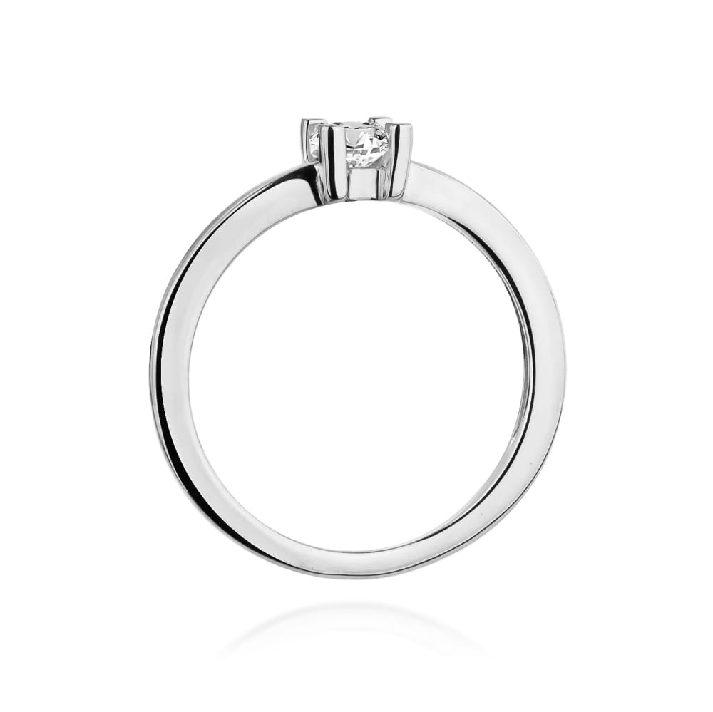 W379 Diamantový prsteň 0,23ct biele zlato Au 585/1000 - 2