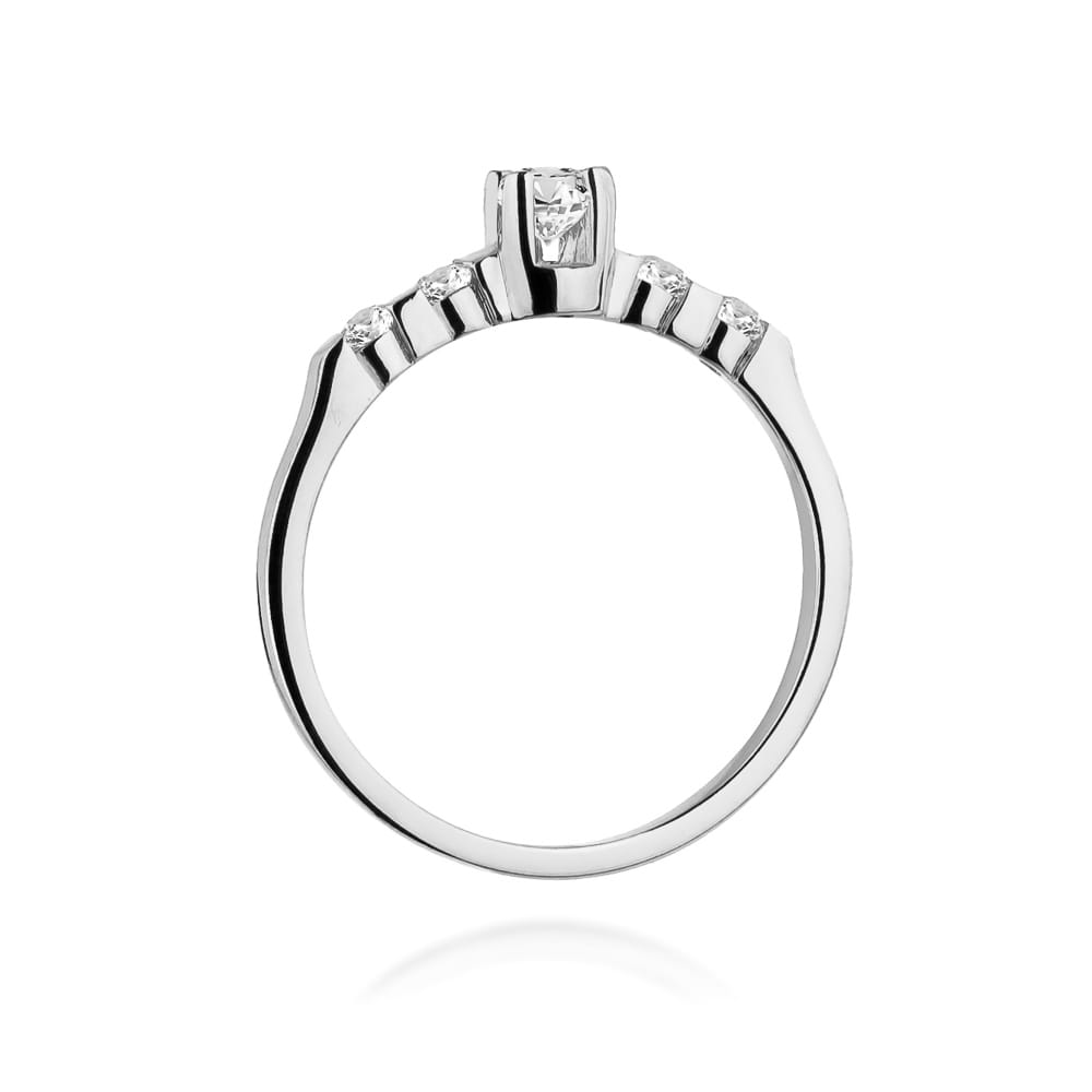 W384 Diamantový prsteň 0,23ct biele zlato Au 585/1000 - 2