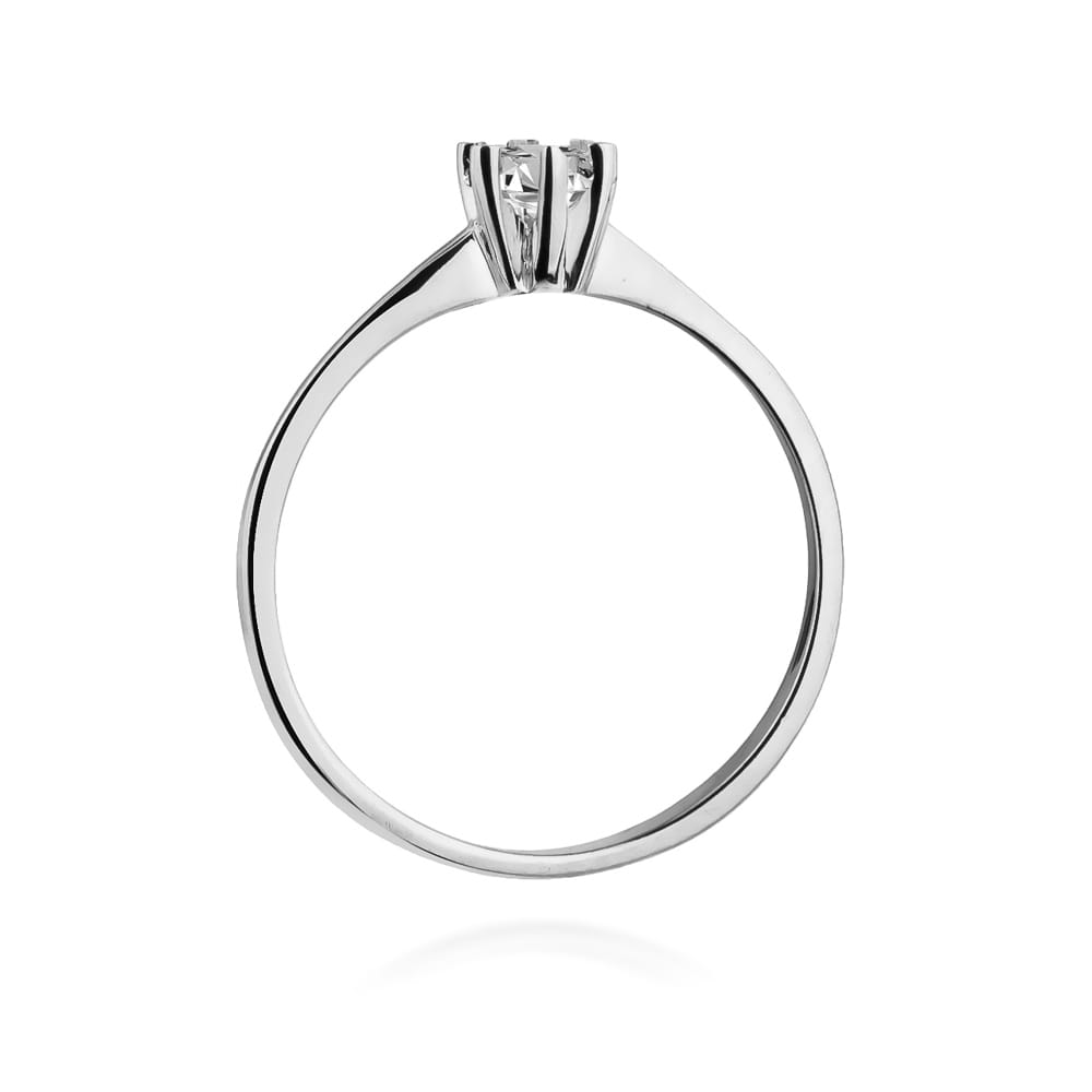 W387 Diamantový prsteň 0,23ct biele zlato Au 585/1000 - 2