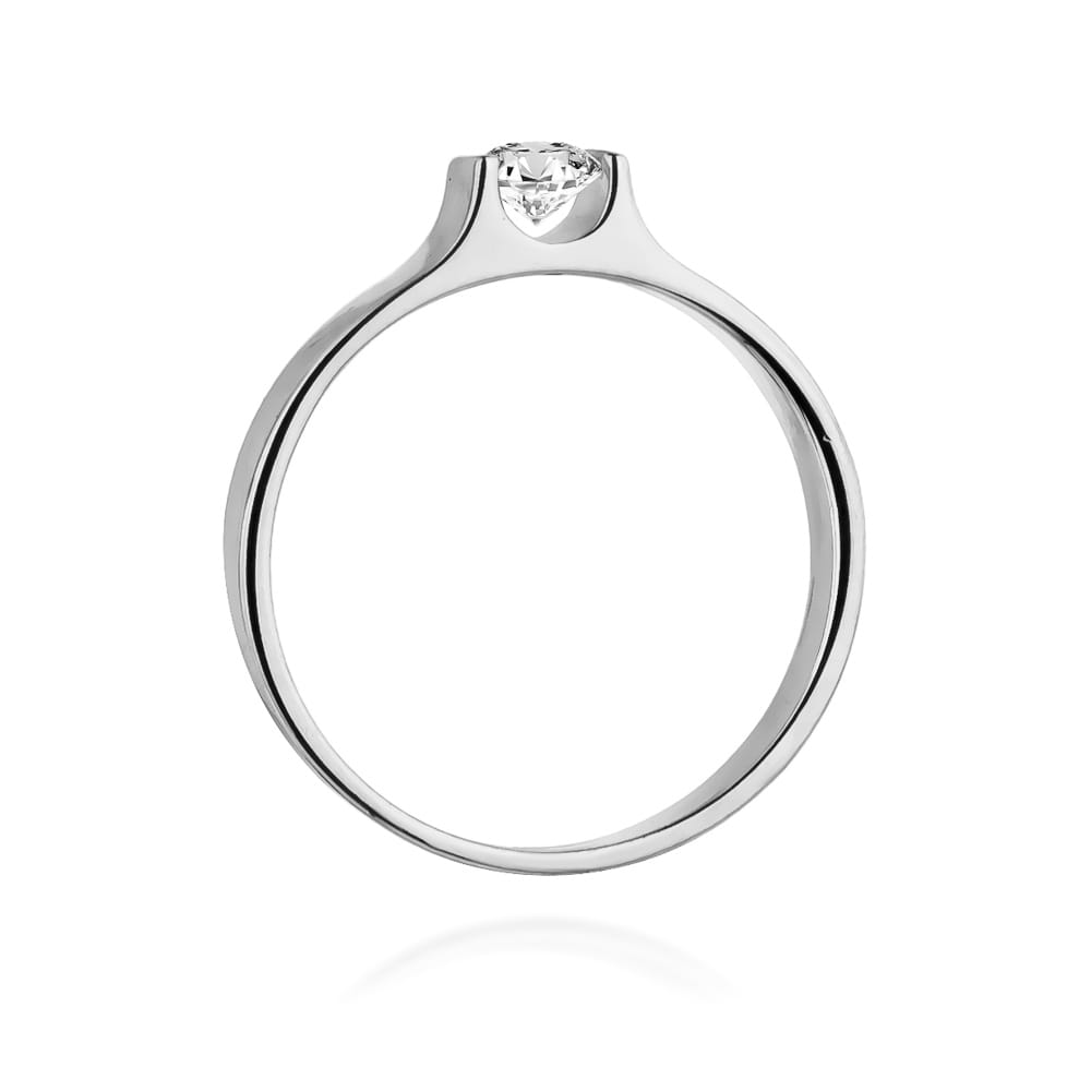 W388 Diamantový prsteň 0,23ct biele zlato Au 585/1000 - 2