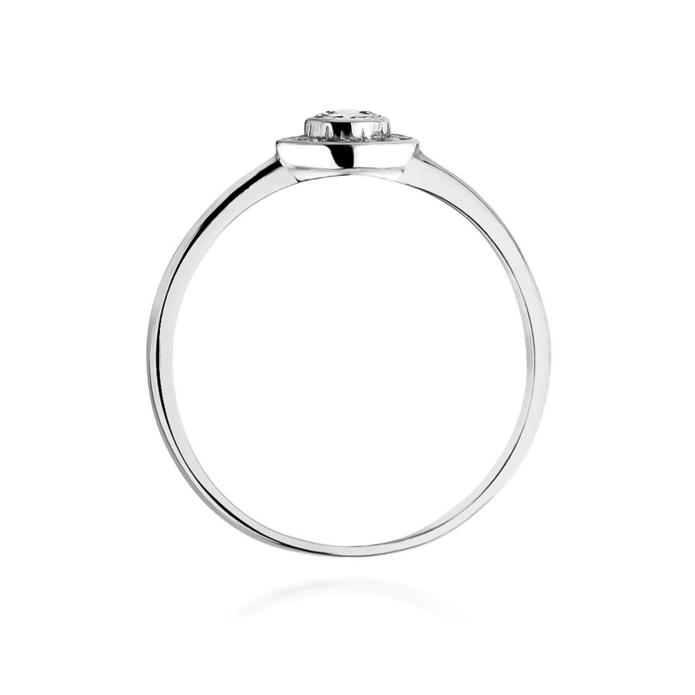 W393 Diamantový prsteň 0,15ct biele zlato Au 585/1000 - 2