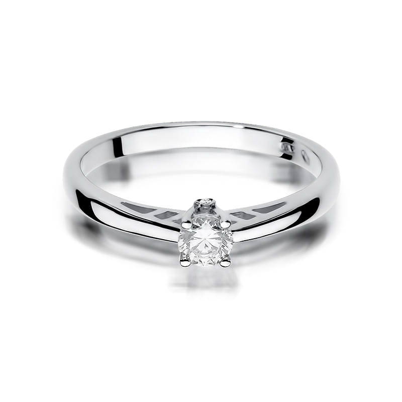 W394 Diamantový prsteň 0,24ct biele zlato Au 585/1000 - 1