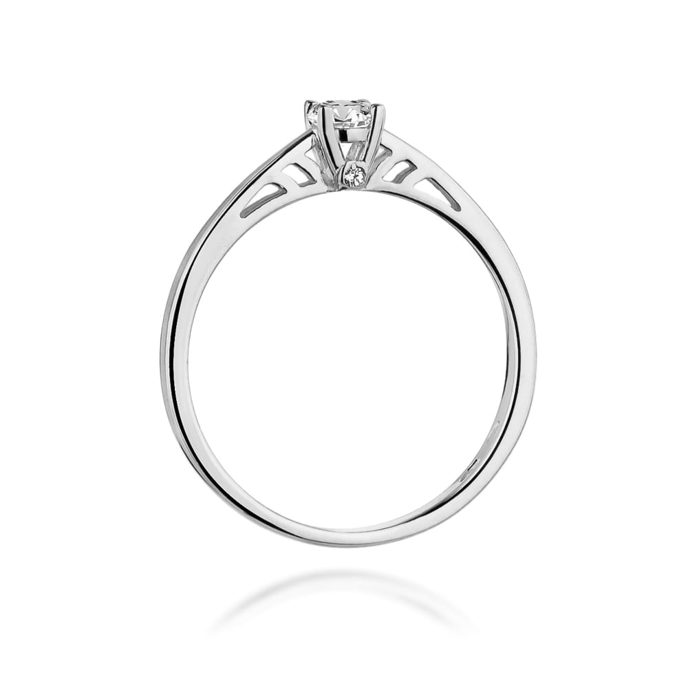 W394 Diamantový prsteň 0,24ct biele zlato Au 585/1000 - 2