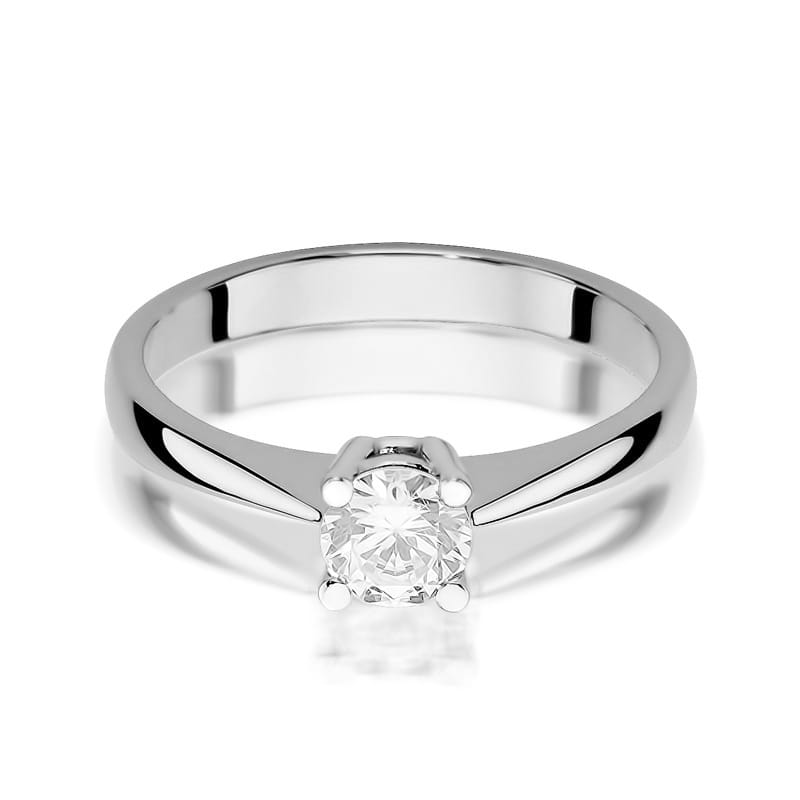 W404 Diamantový prsteň 0,50ct biele zlato Au 585/1000 - 1
