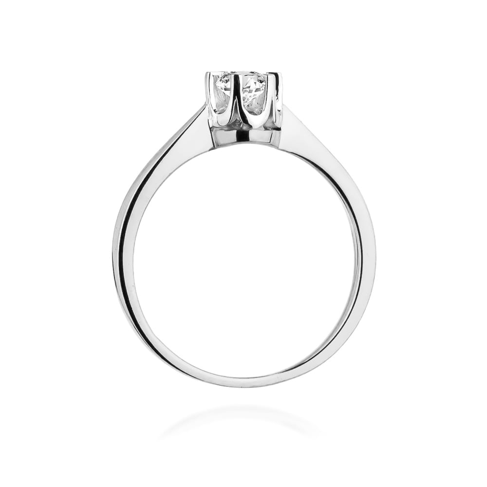 W408 Diamantový prsteň 0,25ct biele zlato Au 585/1000 - 2