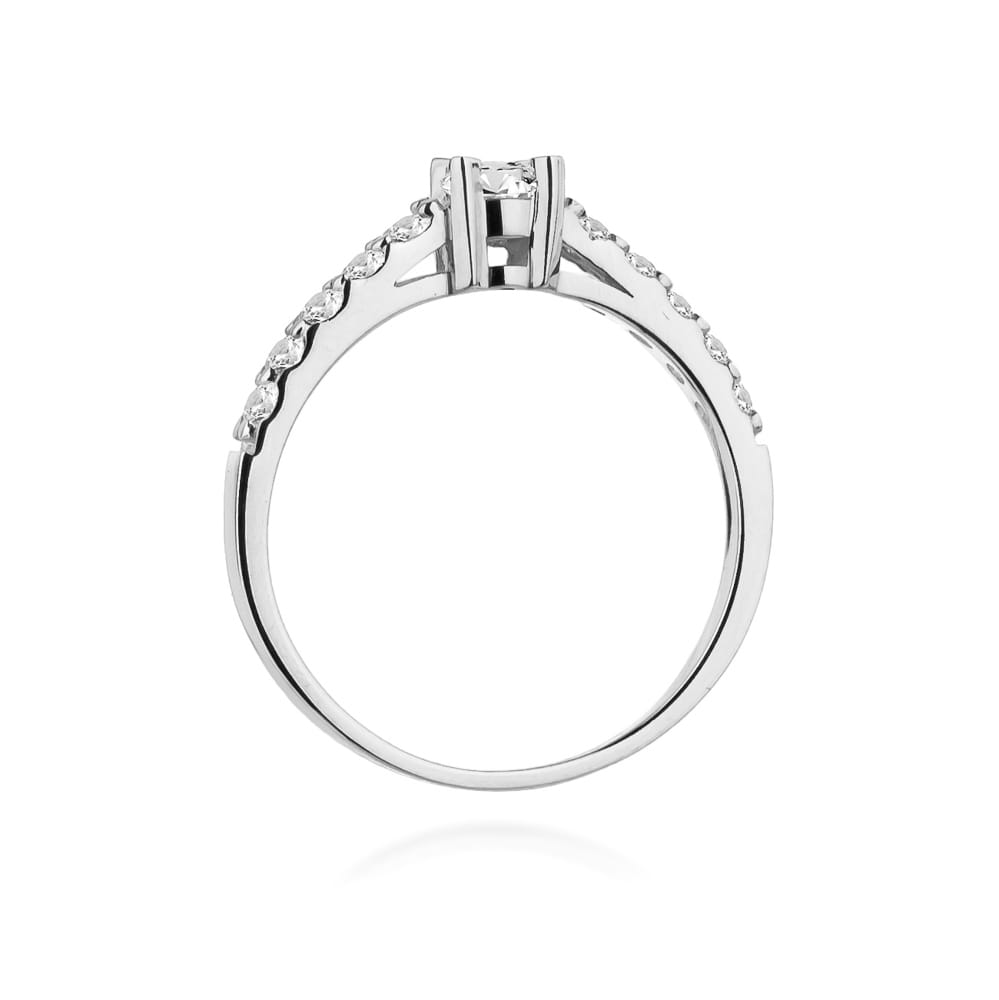 W409 Diamantový prsteň 0,60ct biele zlato Au 585/1000 - 2
