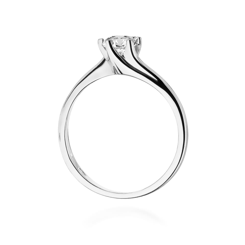 W423 Diamantový prsteň 0,50ct biele zlato Au 585/1000 - 2
