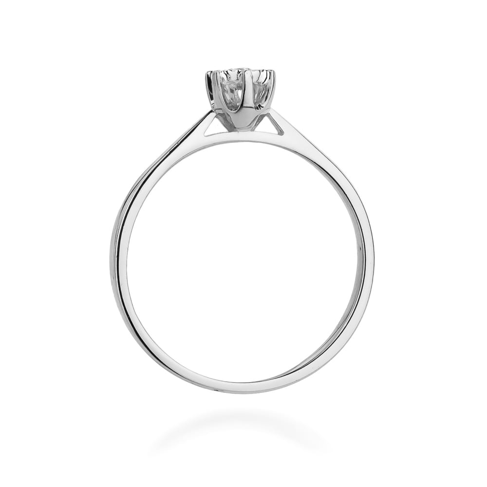 W426 Diamantový prsteň 0,05ct biele zlato Au 585/1000 - 2