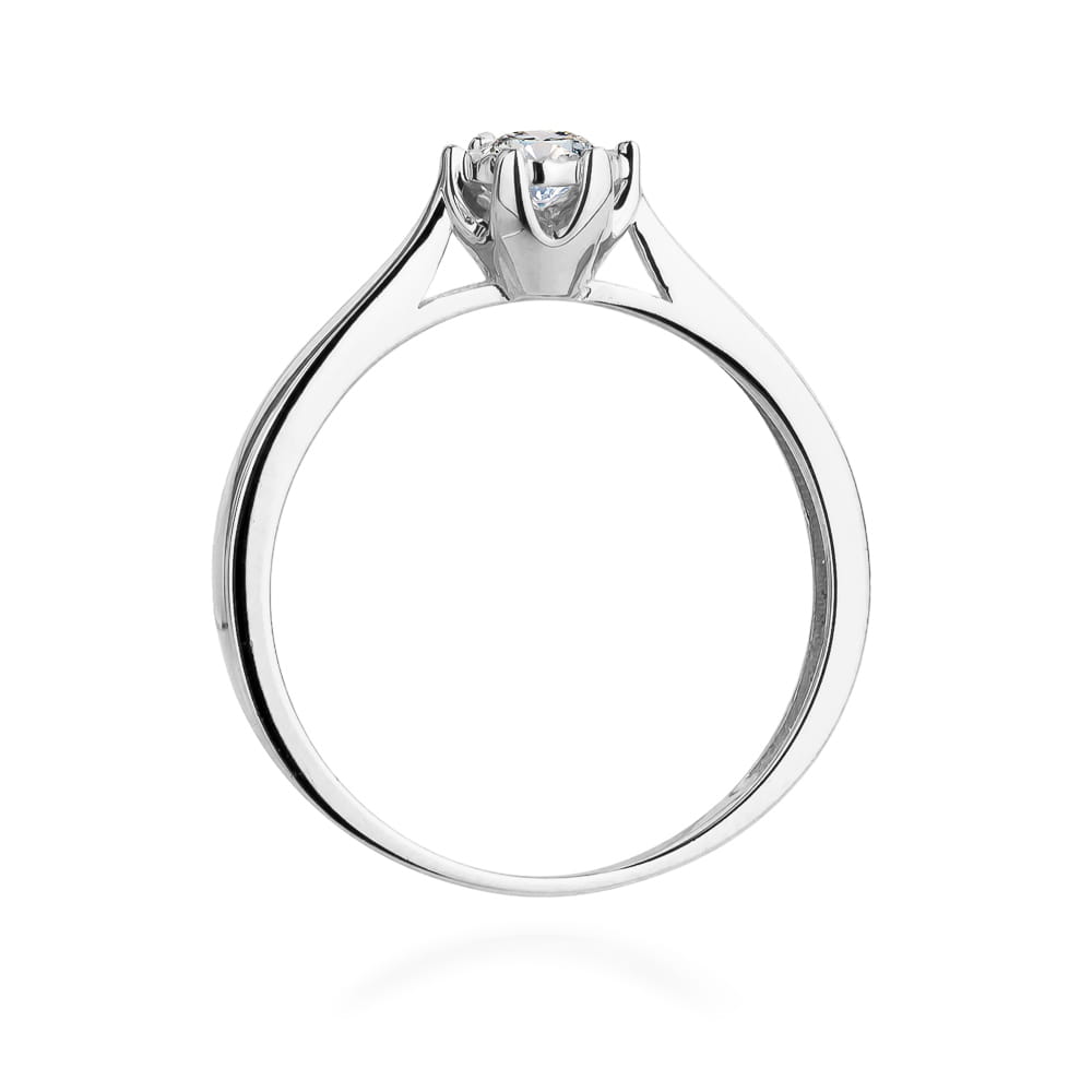 W429 Diamantový prsteň 0,20ct biele zlato Au 585/1000 - 2