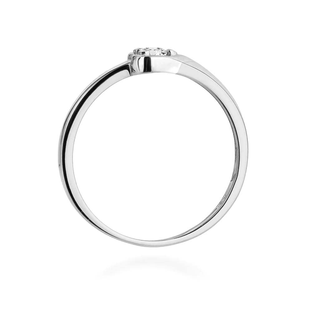 W430 Diamantový prsteň 0,10ct biele zlato Au 585/1000 - 2