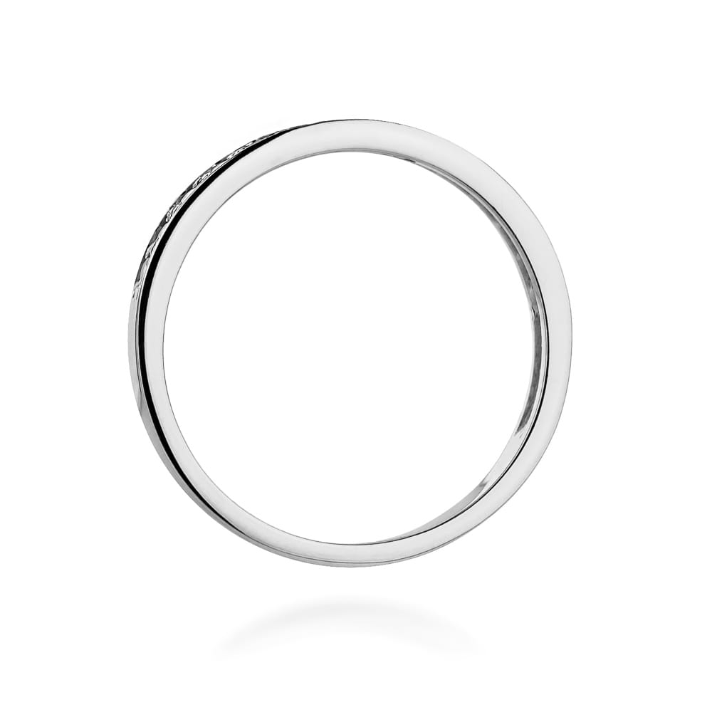 Prsteň W0446 s diamantmi, biele zlato Au 585/1000 - 2