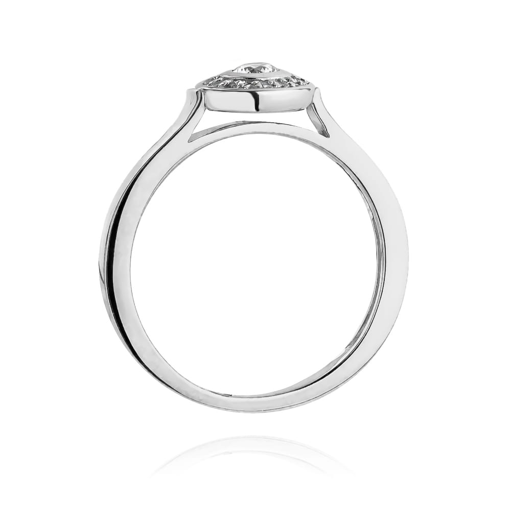 W460 Diamantový prsteň 0,12ct biele zlato Au 585/1000 - 2