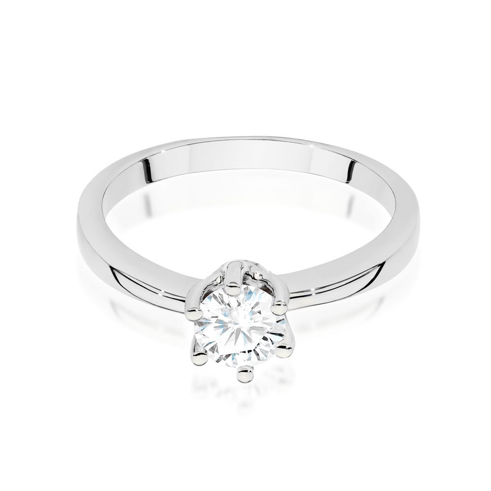 W482 Diamantový prsteň 0,50ct biele zlato Au 585/1000 - 1