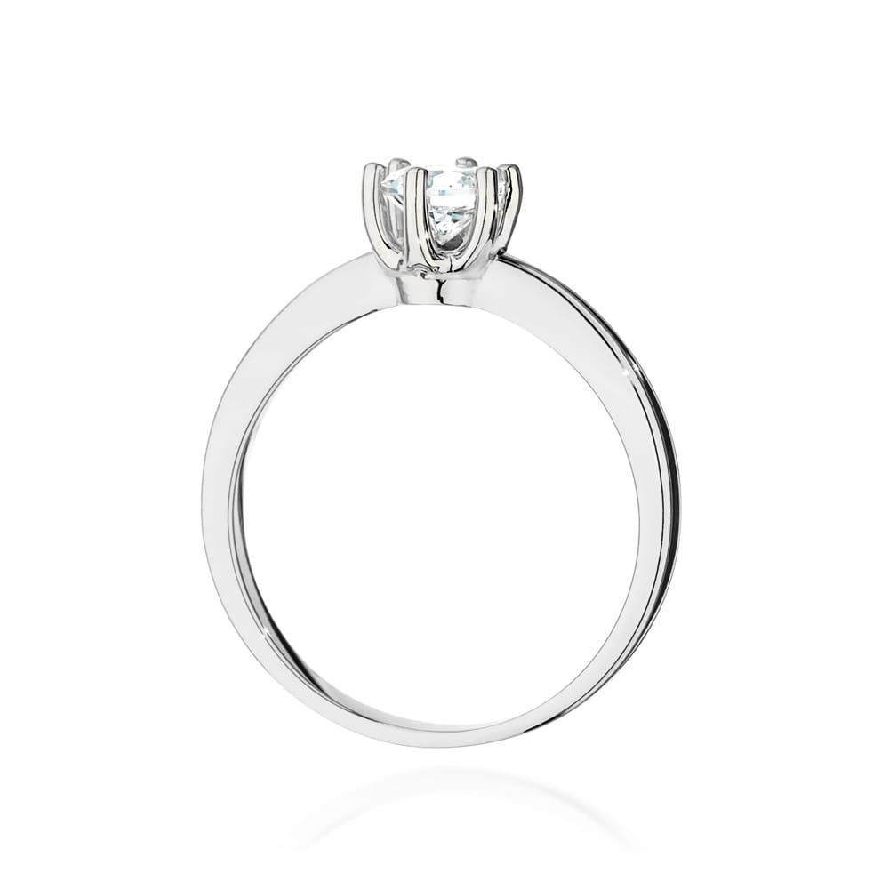 W482 Diamantový prsteň 0,50ct biele zlato Au 585/1000 - 2