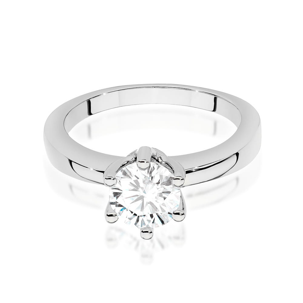 W482 Diamantový prsteň 1,00ct biele zlato Au 585/1000 - 1