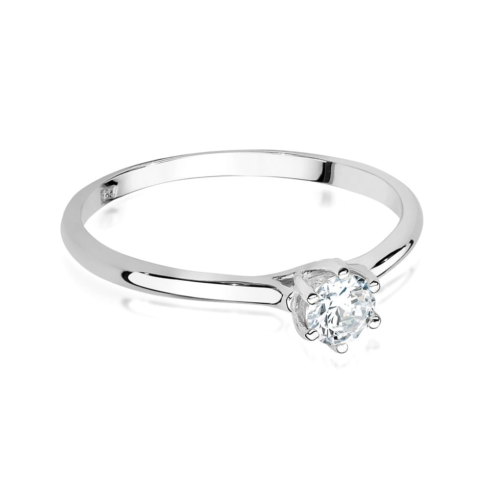 W499 Diamantový prsteň 0,20ct biele zlato Au 585/1000 - 1