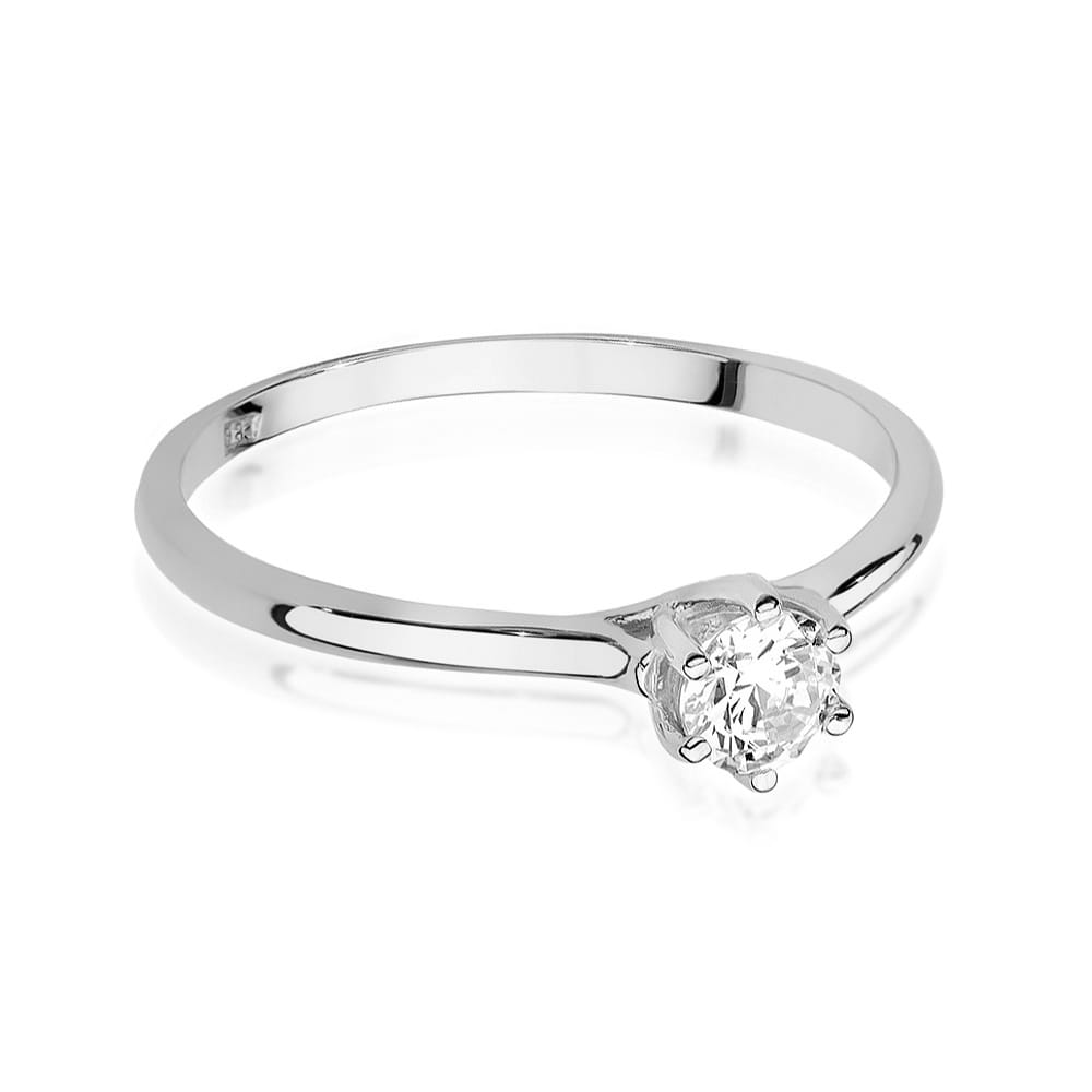 W499 Diamantový prsteň 0,25ct biele zlato Au 585/1000 - 1