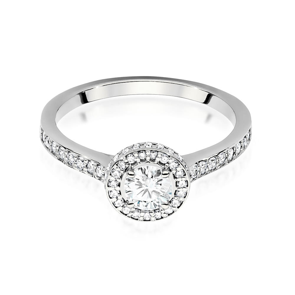 W508 Diamantový prsteň 0,40ct biele zlato Au 585/1000 - 1
