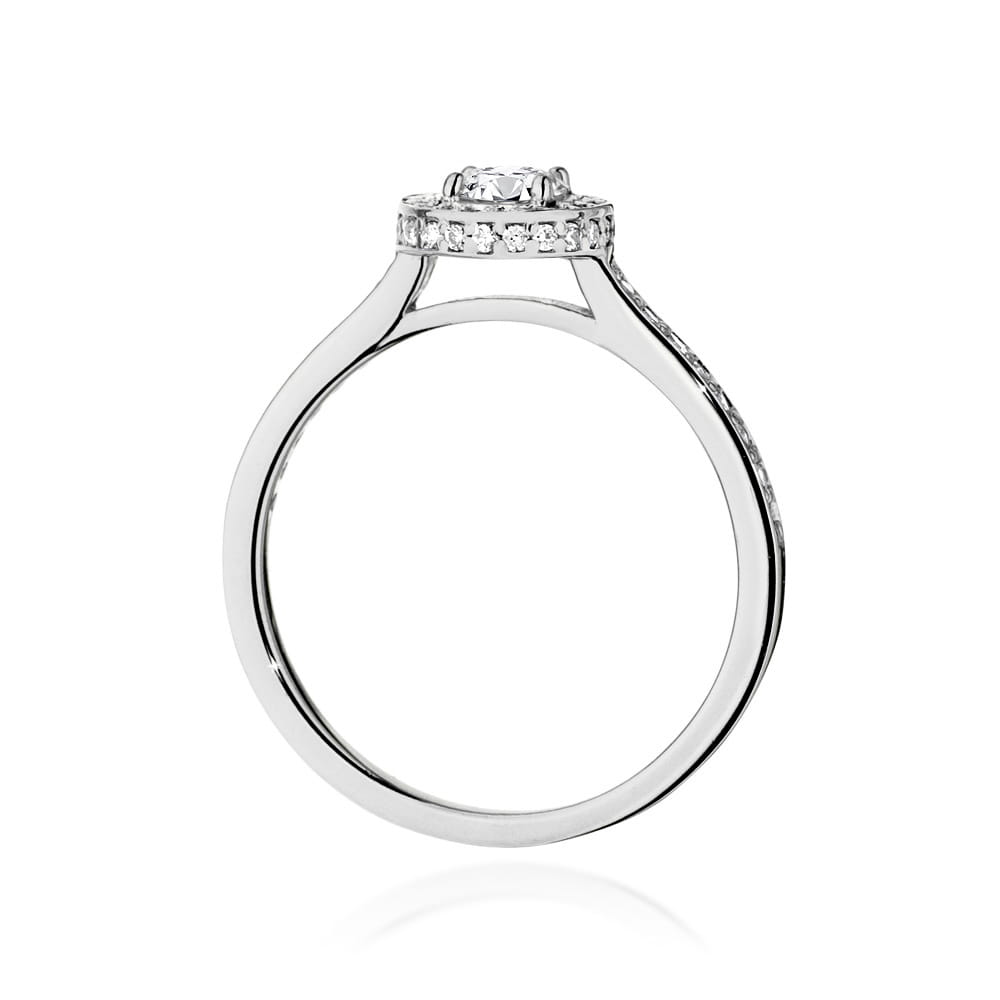 W508 Diamantový prsteň 0,40ct biele zlato Au 585/1000 - 2