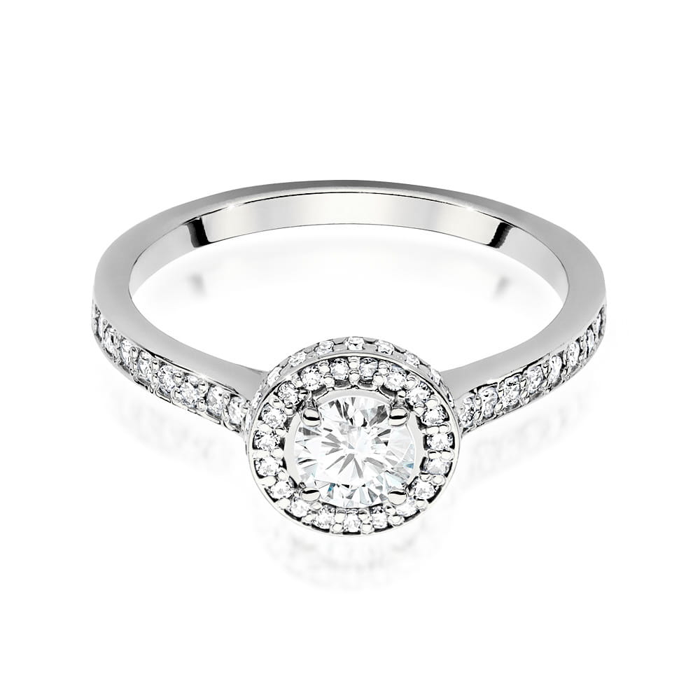 W508 Diamantový prsteň 0,50ct biele zlato Au 585/1000 - 1