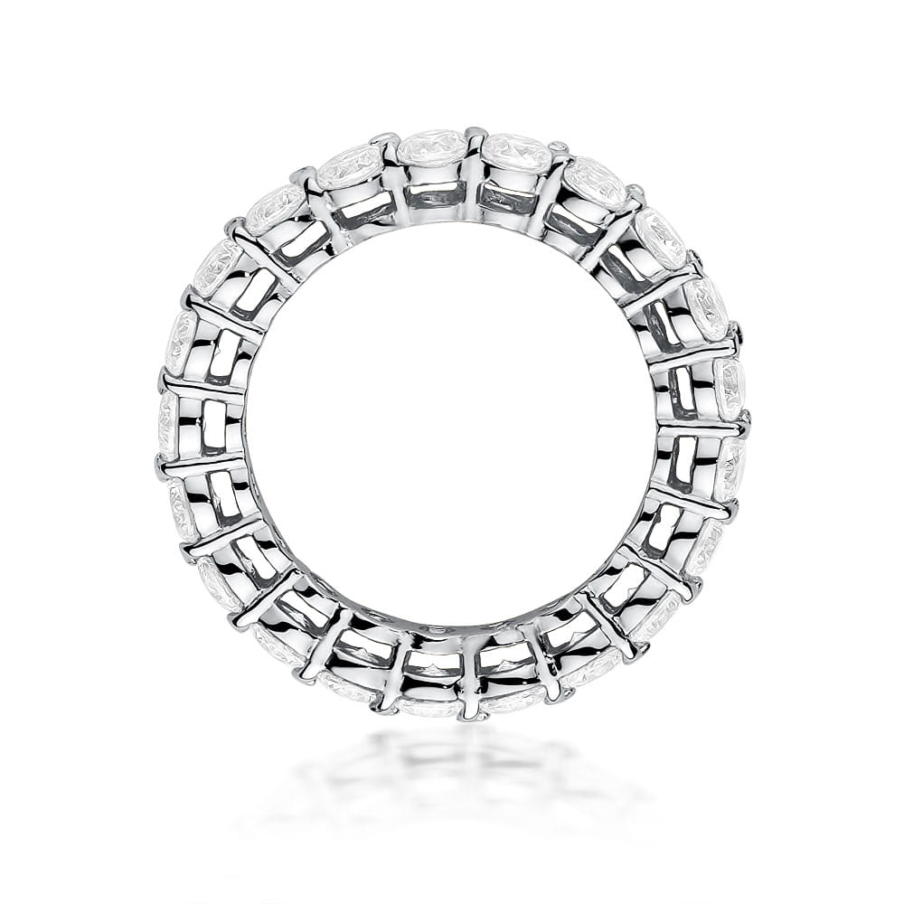 Prsteň W0519 s diamantmi, biele zlato Au 585/1000 - 2
