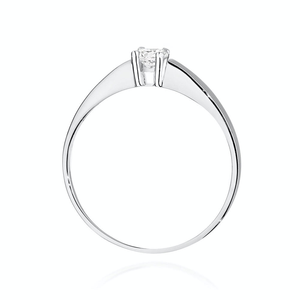 W524 Diamantový prsteň 0,25ct biele zlato Au 585/1000 - 2