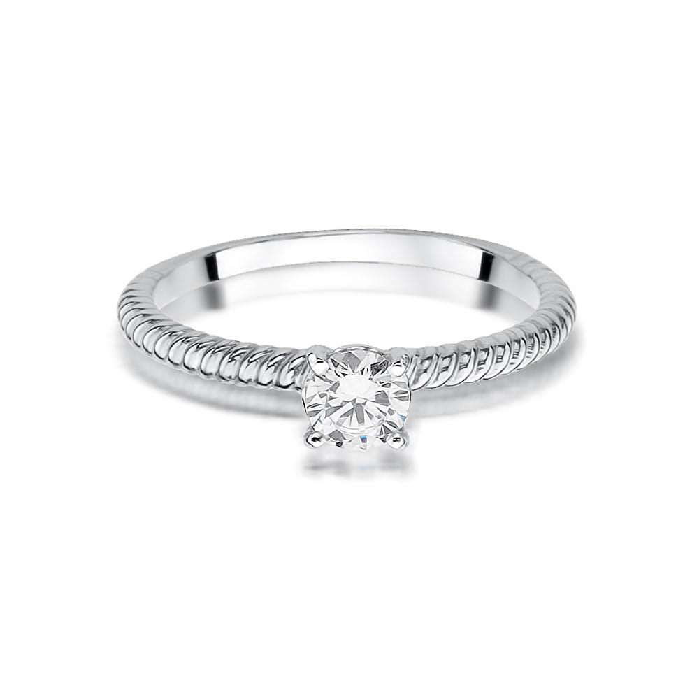 W525 Diamantový prsteň 0,30ct biele zlato Au 585/1000 - 1