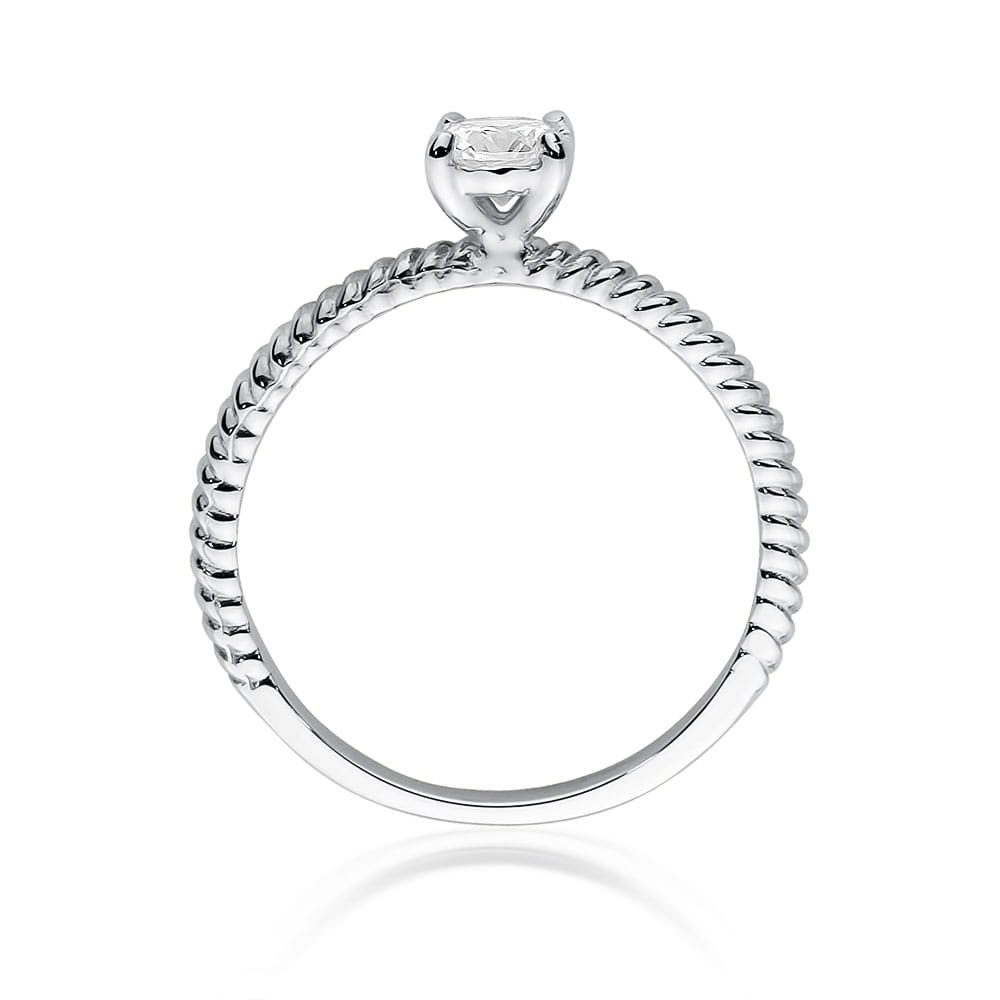 W525 Diamantový prsteň 0,30ct biele zlato Au 585/1000 - 2