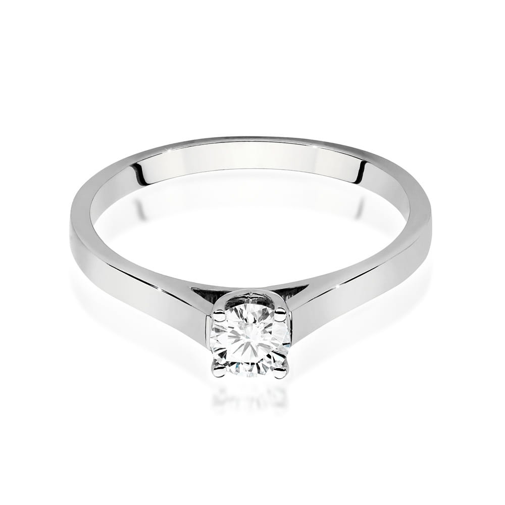 W526 Diamantový prsteň 0,40ct biele zlato Au 585/1000 - 1