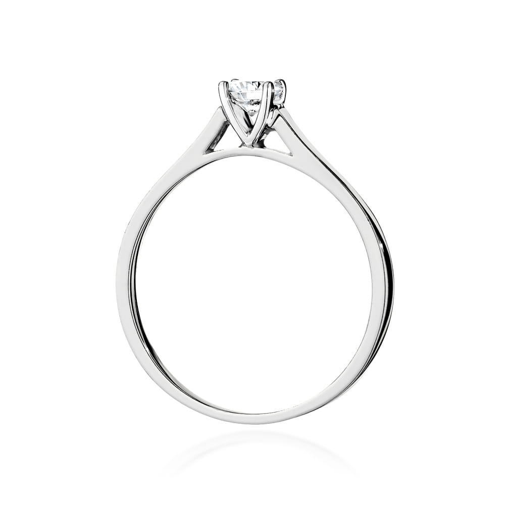 W526 Diamantový prsteň 0,40ct biele zlato Au 585/1000 - 2