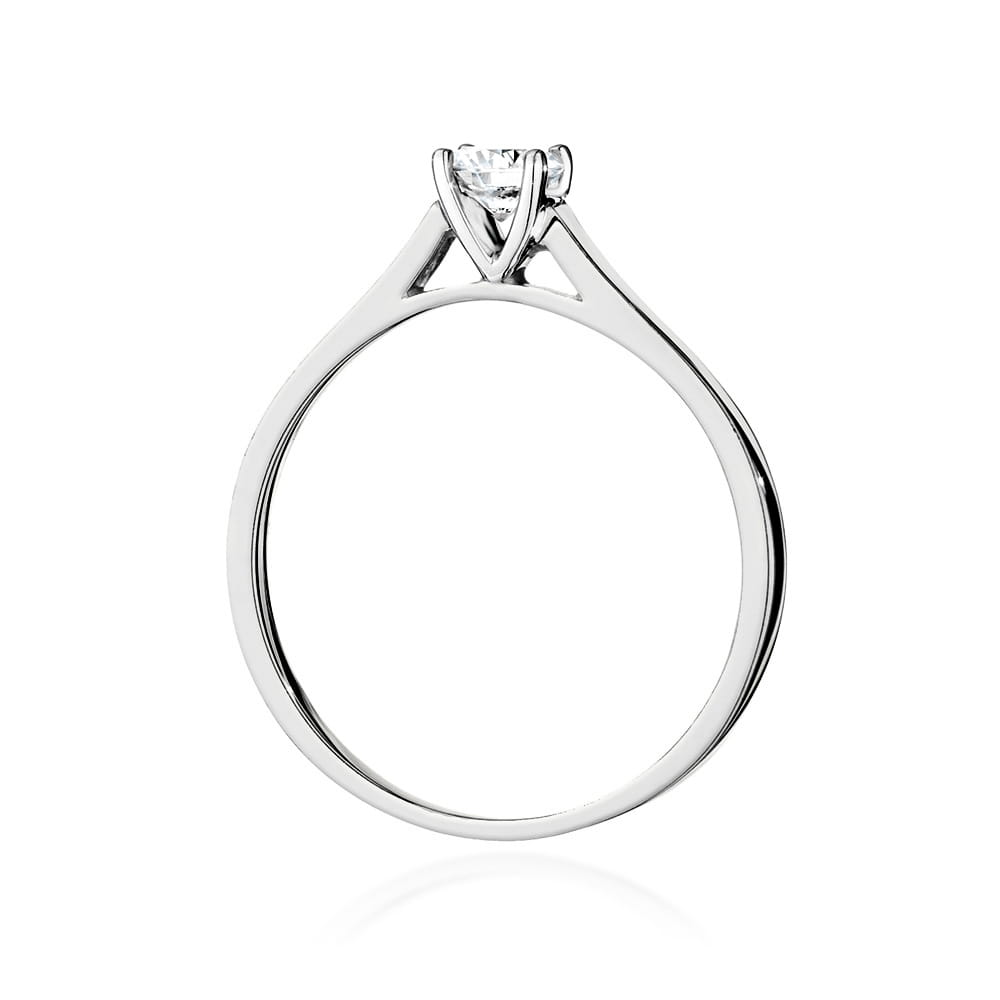 W526 Diamantový prsteň 0,50ct biele zlato Au 585/1000 - 2