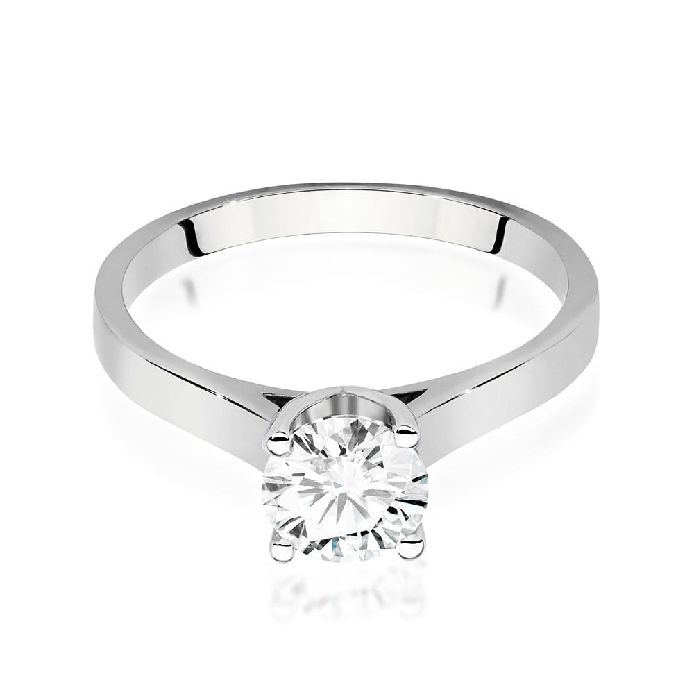 W526 Diamantový prsteň 1,00ct biele zlato Au 585/1000 - 1