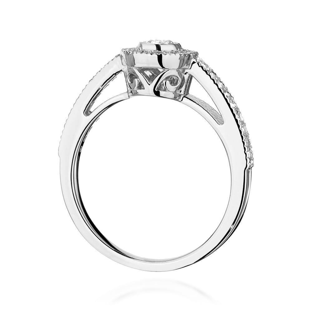 W530 Diamantový prsteň 0,15ct biele zlato Au 585/1000 - 2