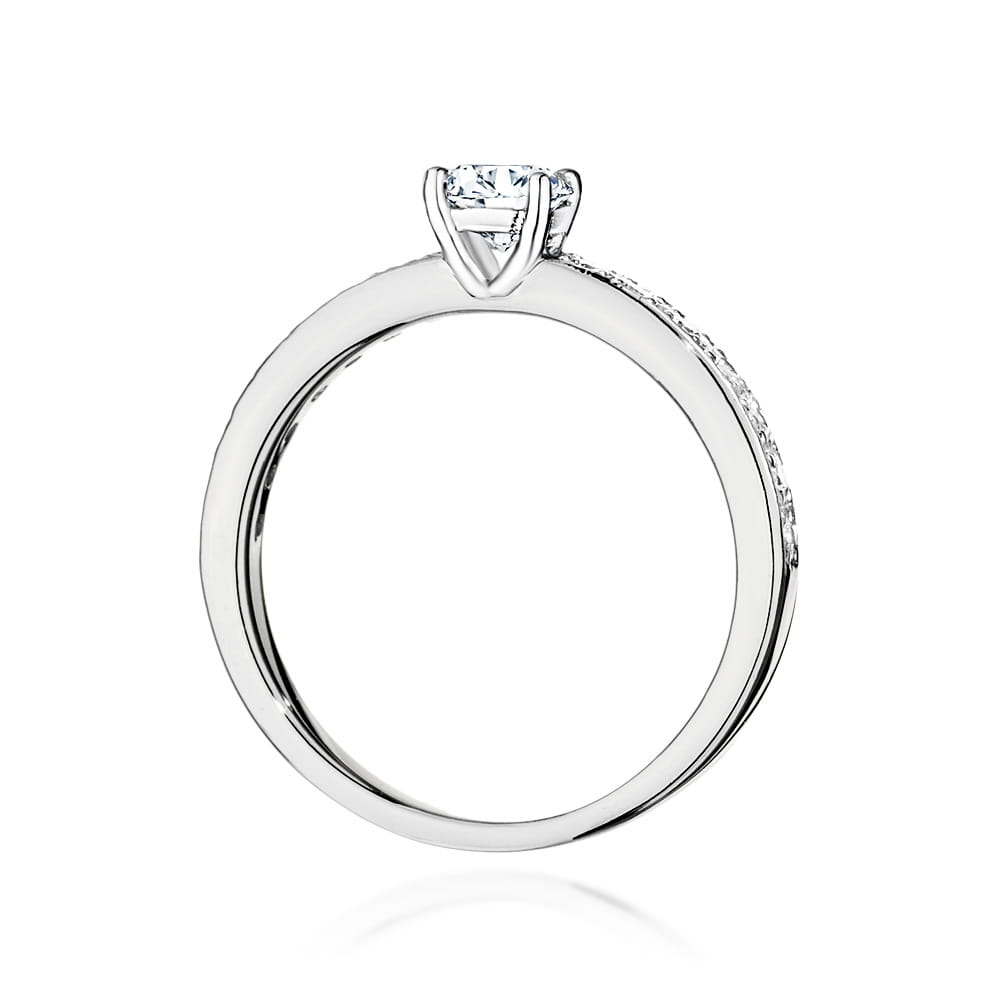 W534 Diamantový prsteň 0,40ct biele zlato Au 585/1000 - 2