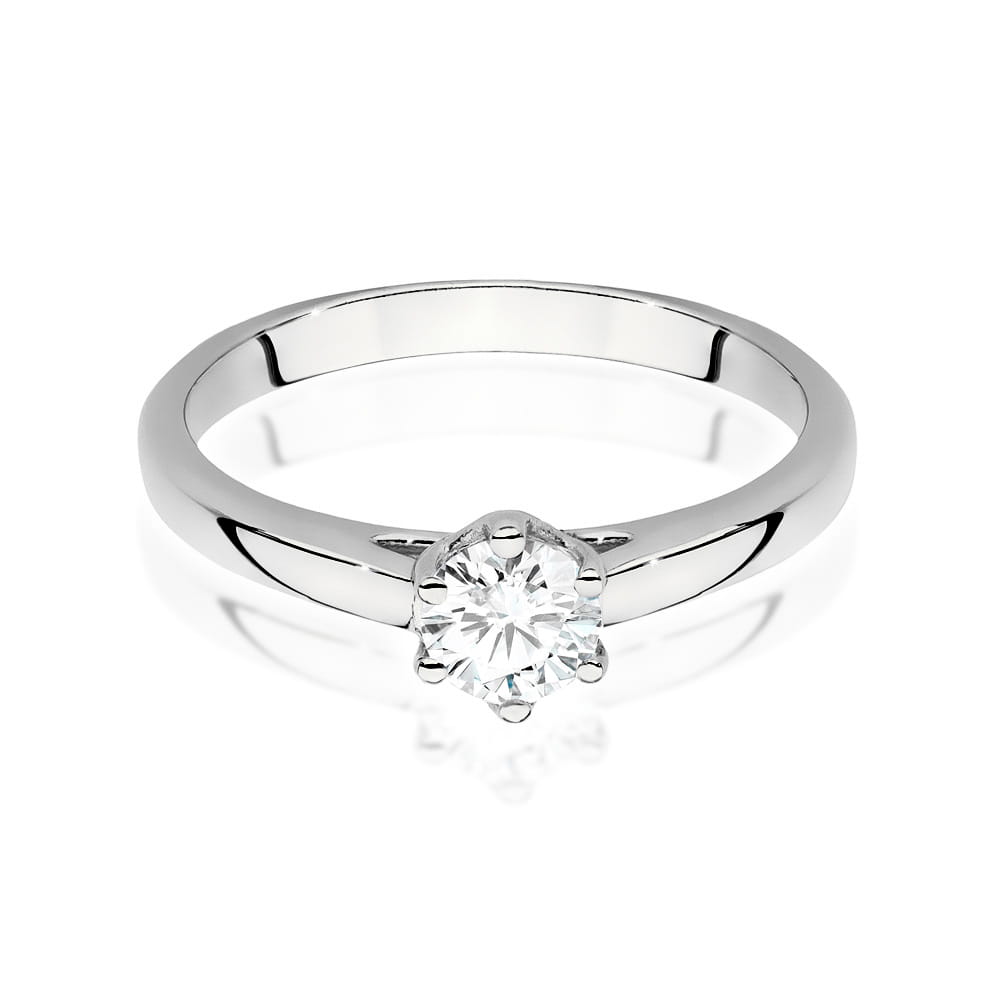 W540 Diamantový prsteň 0,40ct biele zlato Au 585/1000 - 1